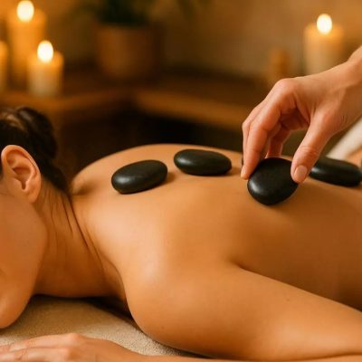 Masaje de piedras calientes en Healing Spa Barcelona